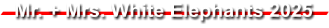 Mr. + Mrs. White Elephants 2025